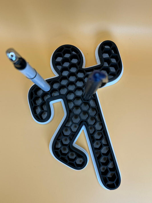 Pen holder - Chalk Man Outline