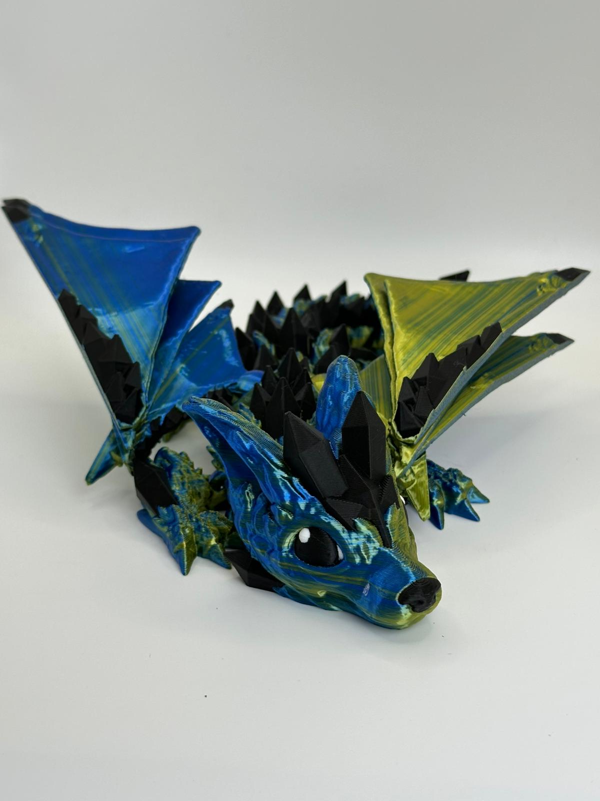 Majestic Winged Wolf Dragon