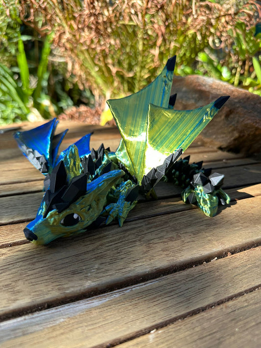 Majestic Winged Wolf Dragon