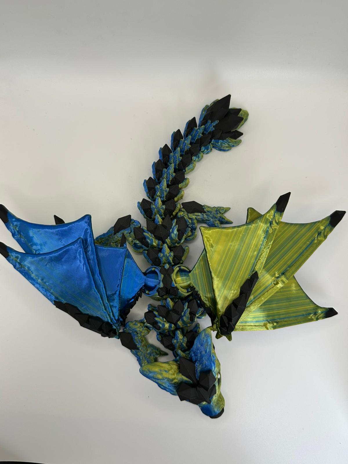 Majestic Winged Wolf Dragon